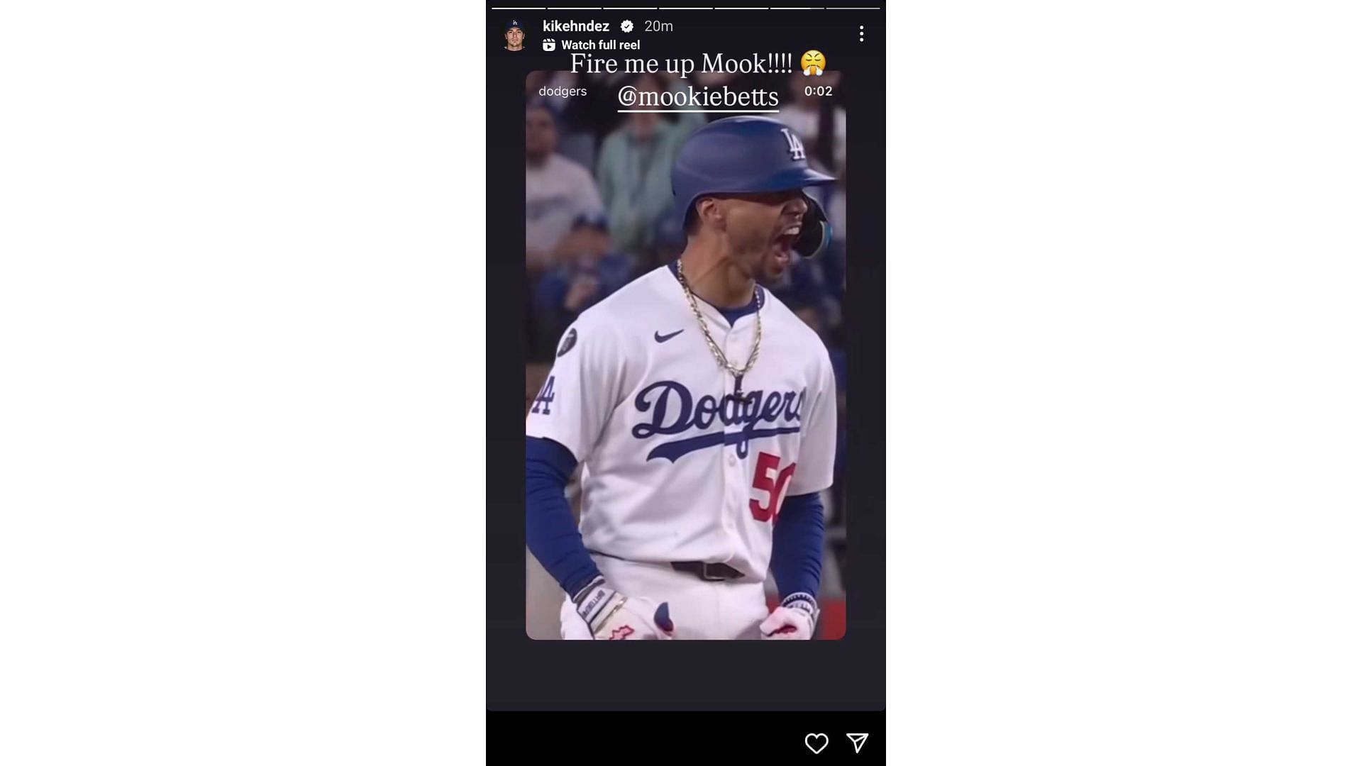 Kike Hernandez's story on Mookie Betts